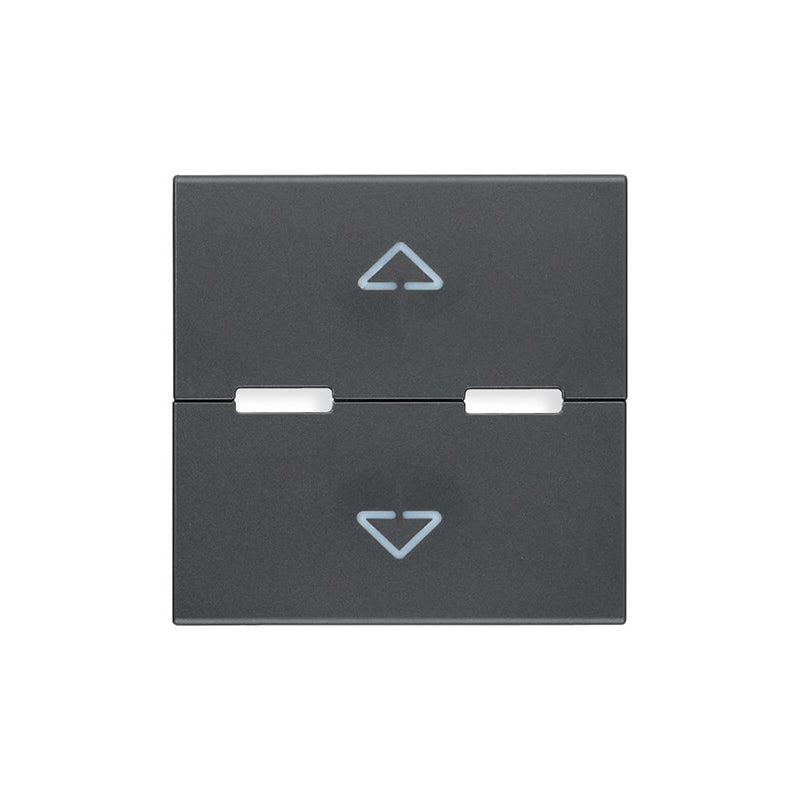 BY-ME: SWITCH COVER: GREY 2M MOMENTARY, ARROW SYMBOL,EIKON