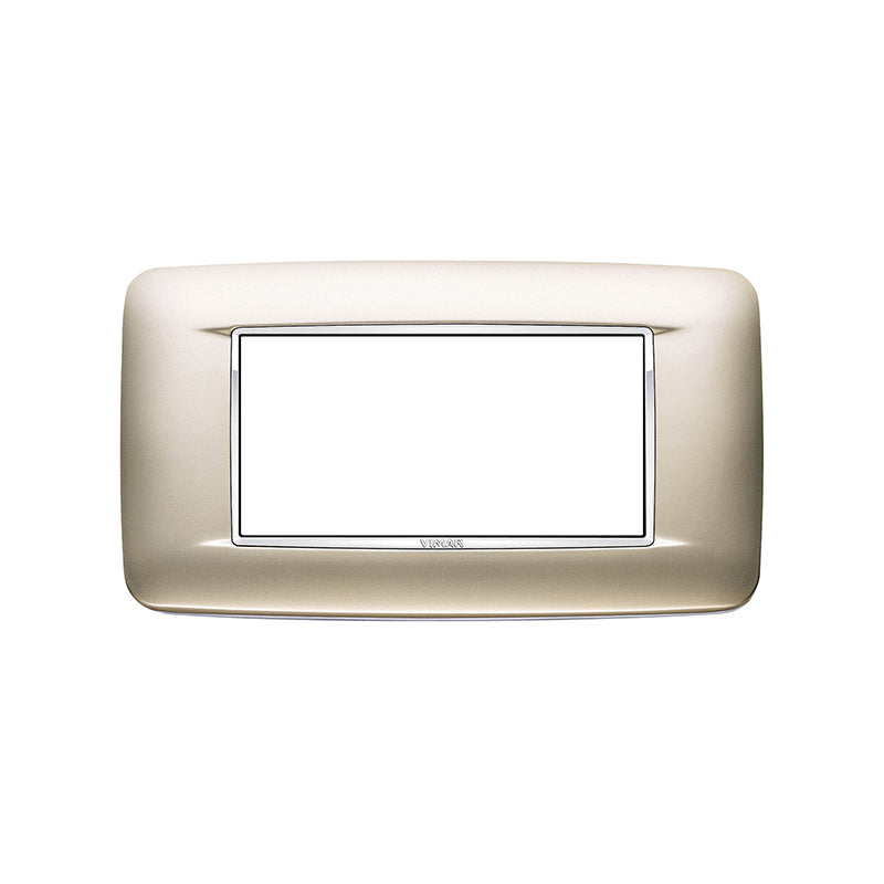 Plate: Metal, Satin Nickel 4M, Round, Eikon