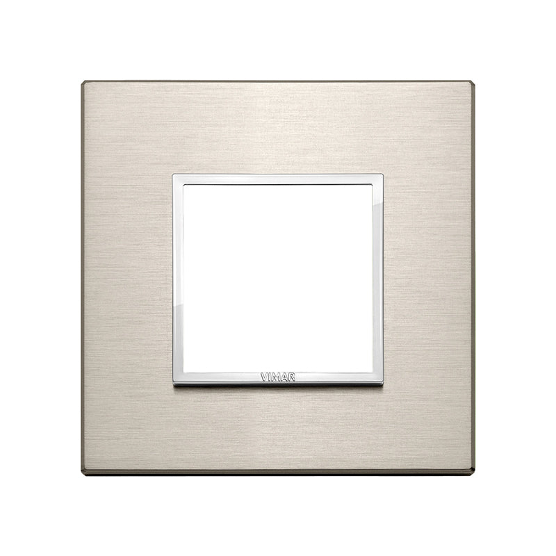 EIKON EVO COVER PLATE 2M ALUM, NEUTRAL BRONZE