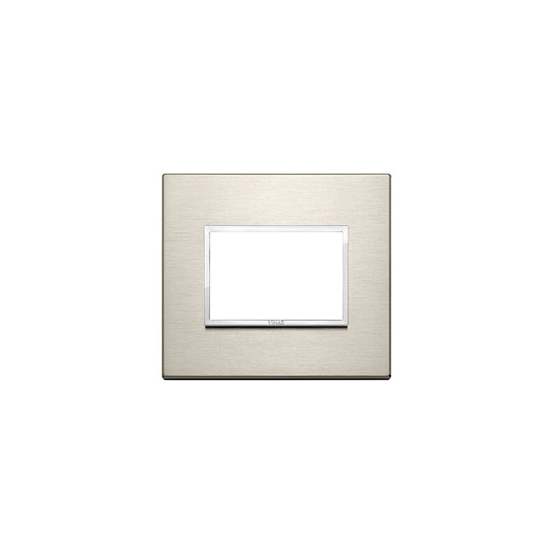 Eikon Evo Plate, Natural Bronze Aluminum, 3 Module