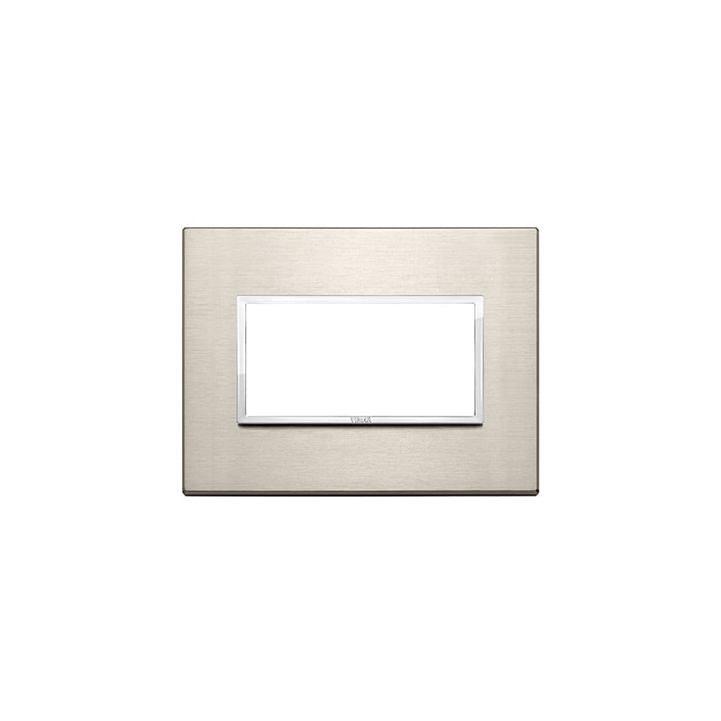 Eikon Evo Plate, Natural Bronze Aluminum, 4 Module
