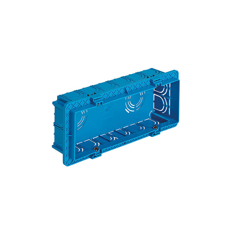 6 Module Flush-Mounting Box, Black