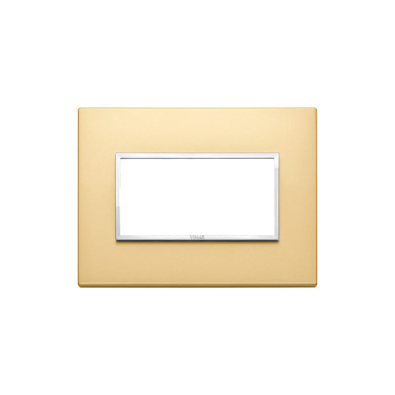 Plate: Aluminum, Satin Gold 4M, Eikon EVO
