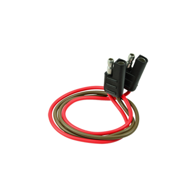 Power Conn., 2-Wire, 12" Loop, Red/Brown
