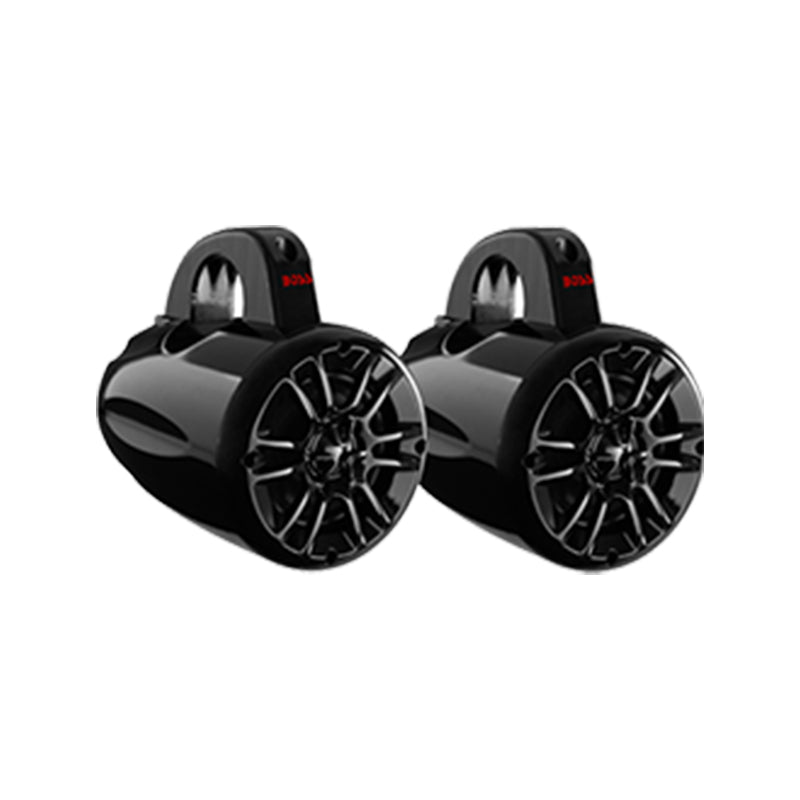 Tower Speakers, 4" 2-Way, 400W, Black