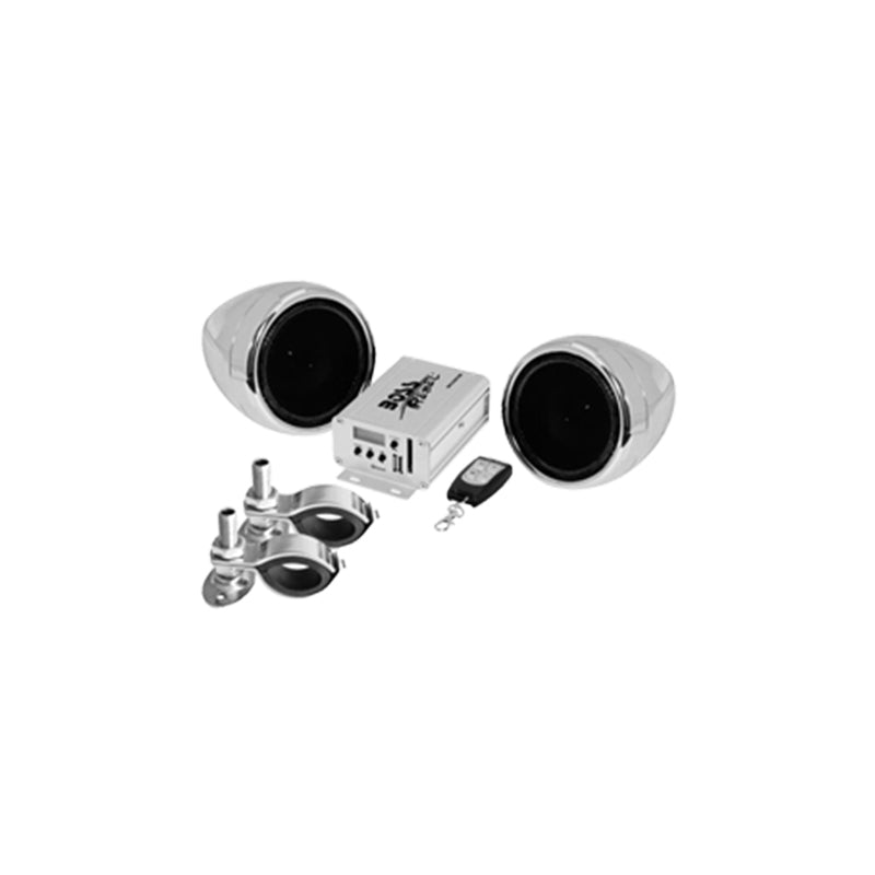 ATV Sound System, 3", Amplifier, Chrome