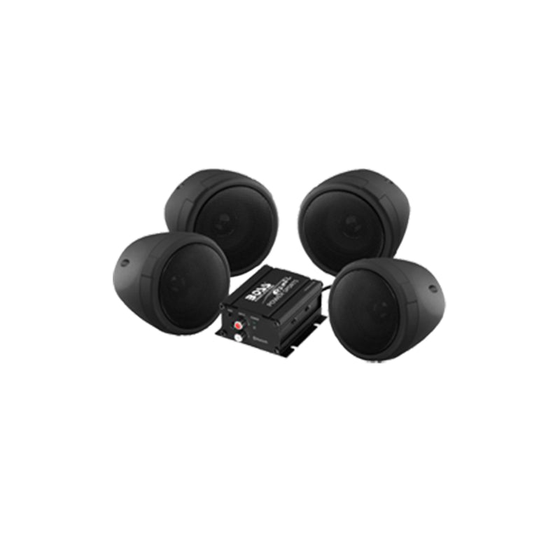 ATV Speaker/Amp, 3", 2 Pair, Black