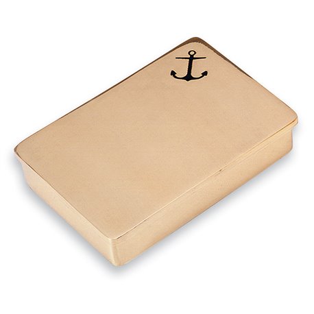Brass container with lid