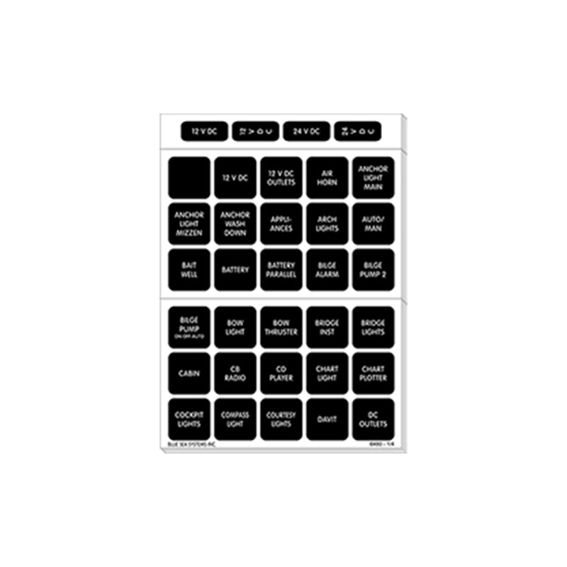 Label Kit, Square "DC" 120 Labels