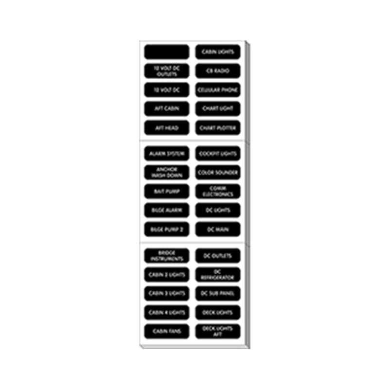 Label Kit, DC Panel, 120 Large format