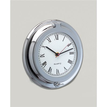 Clock set into litle case