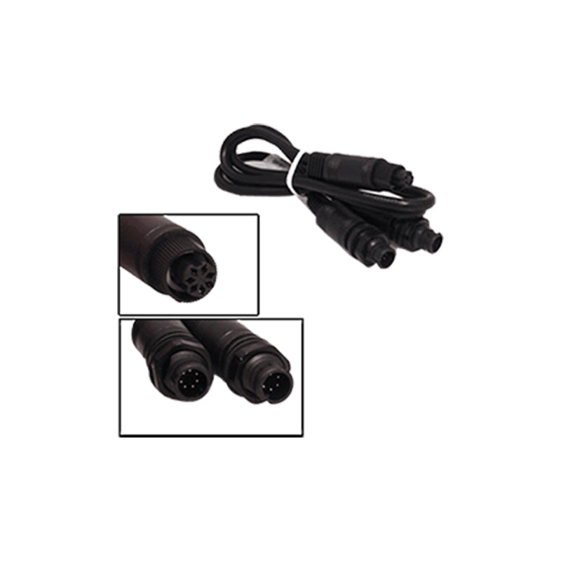 Data Y Cable, 7P(F) to 7P(M) & 6P(M) .5M