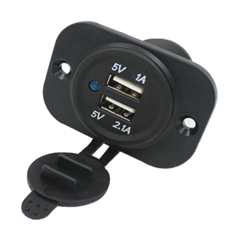 Dual USB Charger, Panel Mount