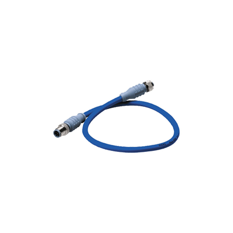 Mid Double-Ended Cordset, 0.5m, Blue
