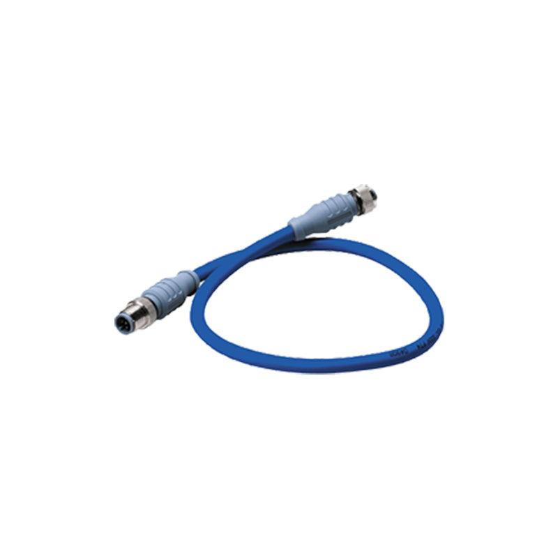 Mid Double-Ended Cordset, 1m, Blue
