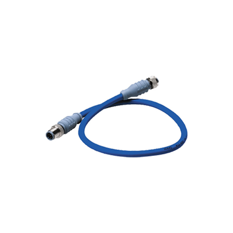 Mid Double-Ended Cordset, 4m, Blue