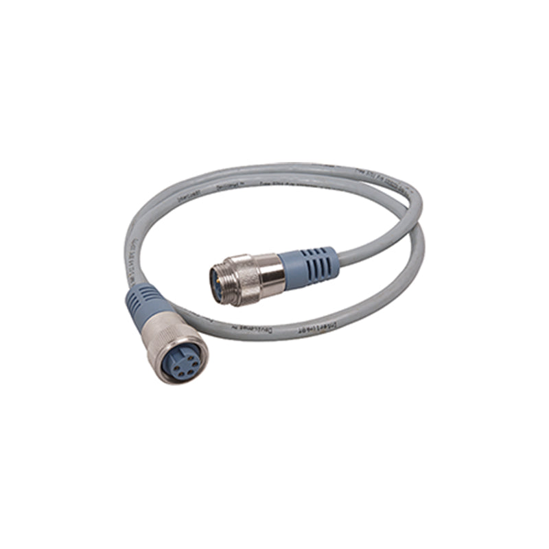 Mini Double-Ended Cordset, 1m, Gray