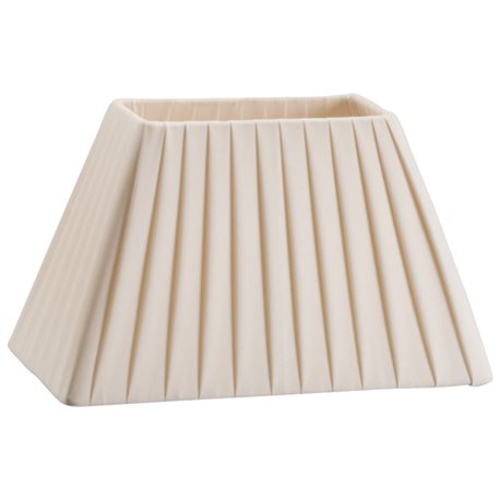 Pleated ivory lampshade