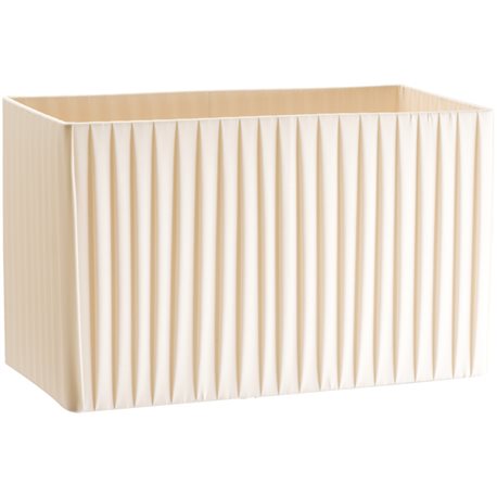 Pleated ivory lampshade