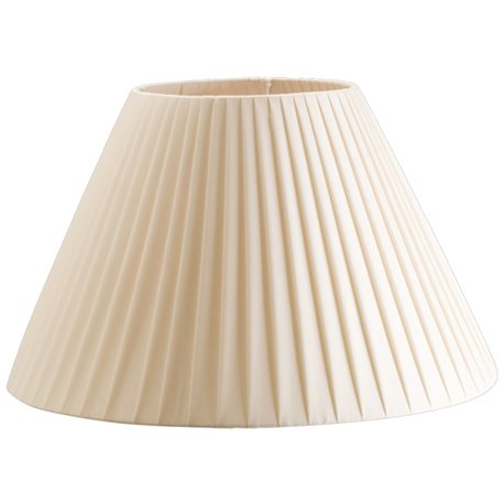 Pleated ivory lampshade