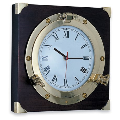 Porthole with clock
