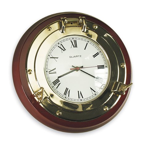 Porthole with clock