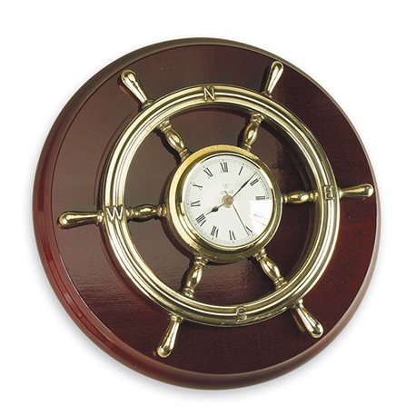 Steering wheel with clock