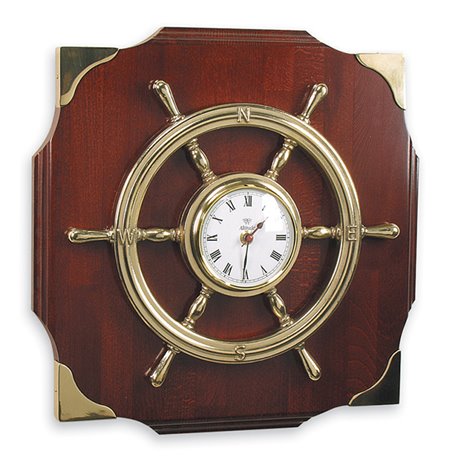 Steering wheel with clock
