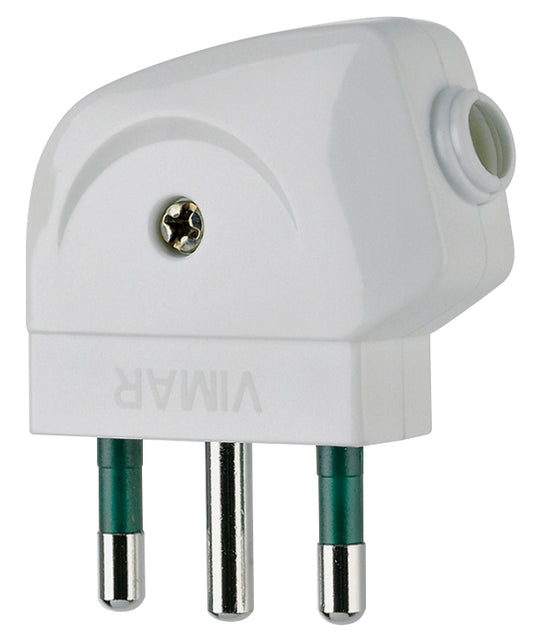 2P+E 16A S17 90°-plug white