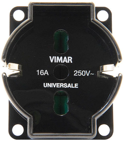 Universal outlet insert black