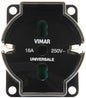 Universal outlet insert black