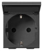 2P+E 16A DE SICURY outlet+cover carbon m