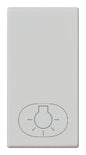 Button 1M light symbol Silver