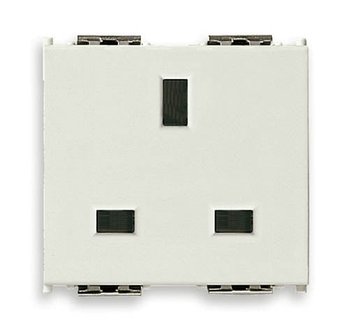 2P+E 13A English SICURY outlet white