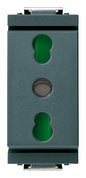 2P+E 16A P17/11 outlet grey