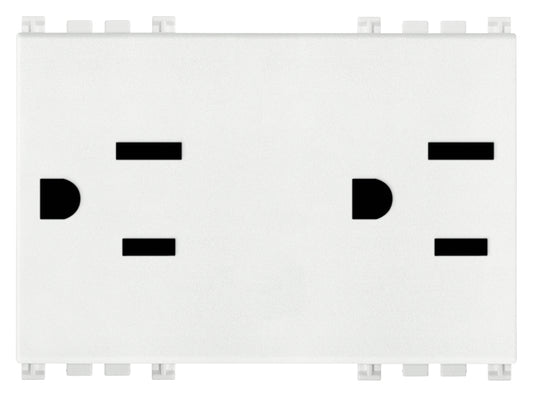 Two 2P+E15A USA+SASO SICURYoutlets white