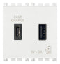 A+C-USB supply unit 5V 3A 2M white