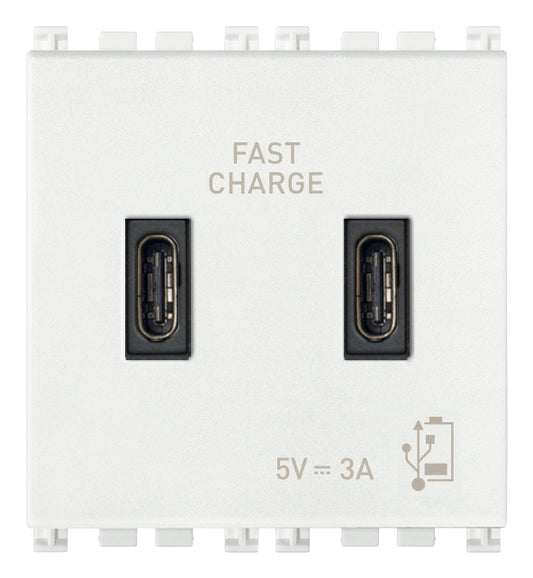 C+C-USB supply unit 5V 3A 2M white