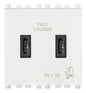 C+C-USB supply unit 5V 3A 2M white