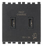 C+C-USB supply unit 5V 3A 2M grey