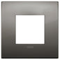 Classic plate 2M metal black chrome
