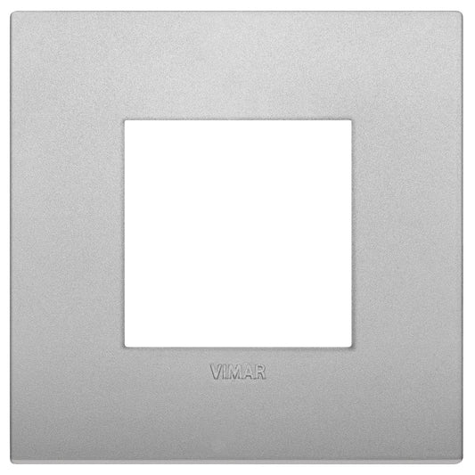 Classic plate 2M techno matt silver