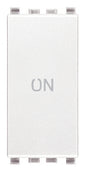 1P NO+NC 10A push button ON symbol white