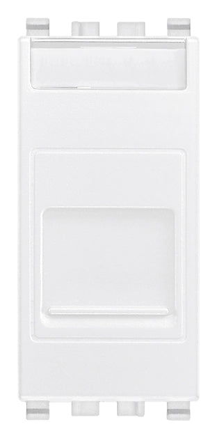 RJ45 Cat6 UTP outlet+cover white