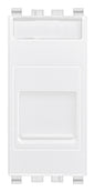 RJ45 Cat6 UTP outlet+cover white