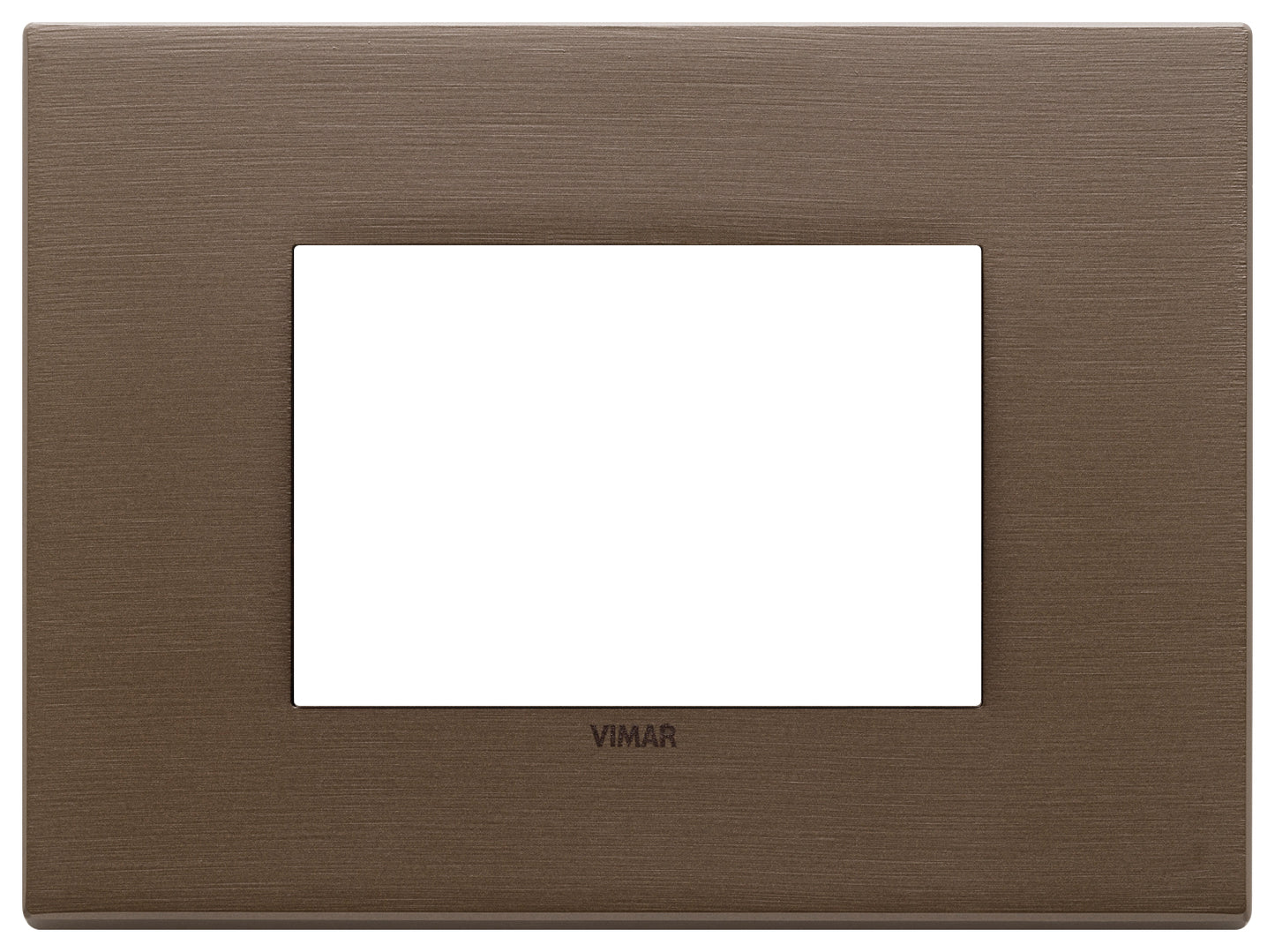 Plate 3M metal brushed dark bronze
