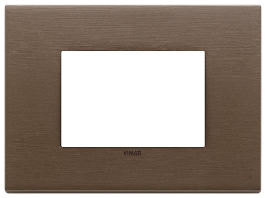 Plate 3M metal brushed dark bronze