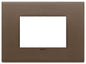 Plate 3M metal brushed dark bronze