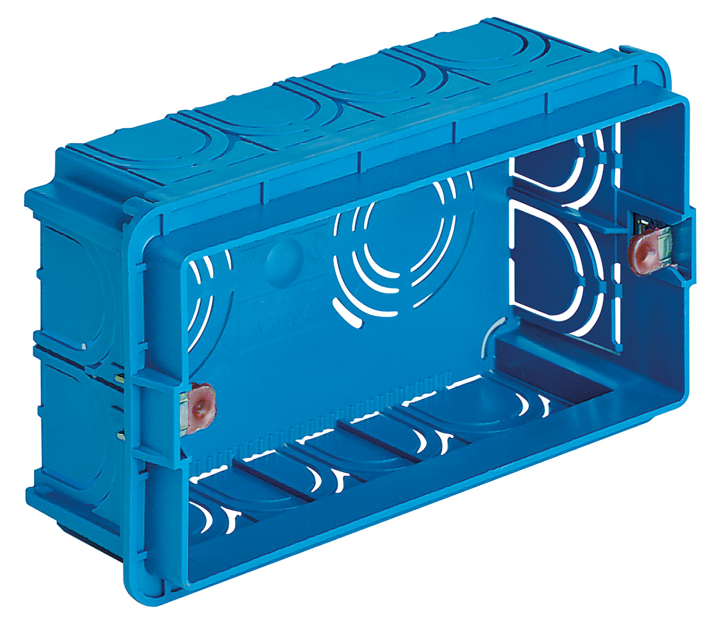 Flush mounting box 4M light blue