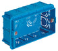 Flush mounting box 4M light blue